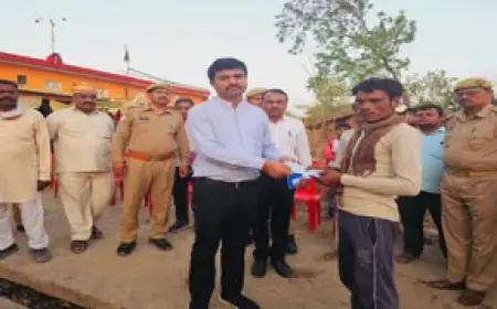 बलरामपुर में अग्निकांड से बचाव के लिए लोगो को किया गया जागरूक