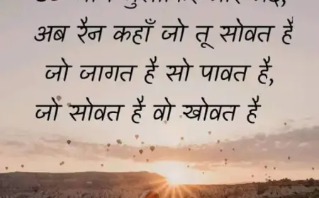 उठ जाग मुसाफिर भोर भई