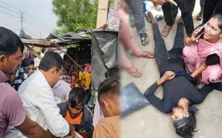 Agra Crime :  पत्नी के प्रेमी को पति ने  दिनदहाड़े रोड पर गोलियों भूना