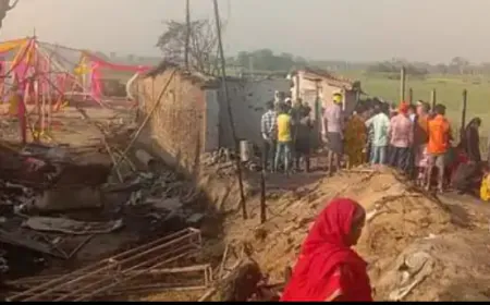 शादी की आतिशबाजी से लगी आग 6 लोगों की मौत