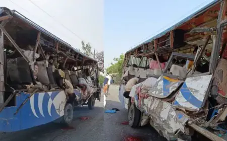 उन्नाव सड़क हादसा: बस को चीरते हुए निकल गया ट्रक, 7 लोगों की मौत, कई घायल