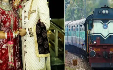 Love marriage :  कर गुजरात जा रहे थे दूल्हा दुल्हन, दूल्हे ने ट्रेन के बाथरूम में ही....