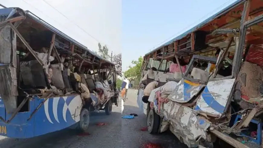 उन्नाव सड़क हादसा: बस को चीरते हुए निकल गया ट्रक, 7 लोगों की मौत, कई घायल