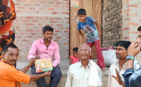 सहावर में BJP प्रत्याशी राजवीर सिंह राजू के लिए लोगों ने मांगे वोट