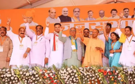 चुनावी रैली में मुख्यमंत्री योगी  ने राजवीर सिंह उर्फ राजू भैया के लिए जनता से वोट देने की जनता की अपील