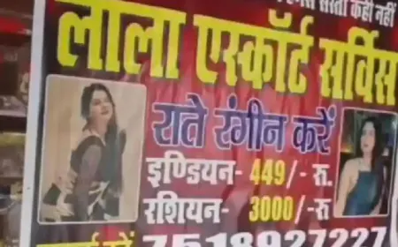 रशियन सिर्फ 3000 में... लखनऊ में वायरल हुआ आपत्तिजनक पोस्टर, लिखा- हमसे सस्ता कहीं नहीं