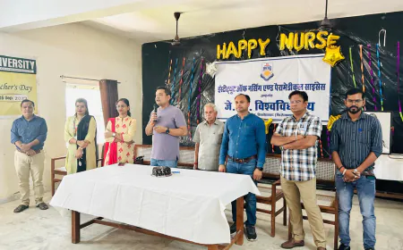 अंतरराष्ट्रीय नर्सेज दिवस पर जे.एस. विश्वविद्यालय ने विशाल रक्तदान शिविर आयोजित किया