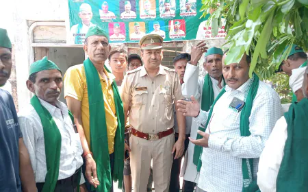 भाकियू अराजनीतिक गुट के नेतृत्व में शमशाबाद में धूमधाम से बनाया गया स्थापना दिवस