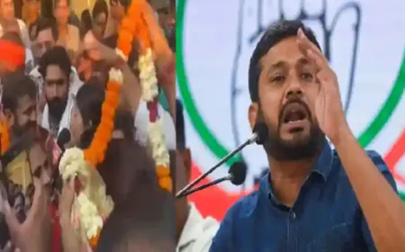 Kanhaiya Kumar : चुनाव प्रचार के दौरान कन्हैया कुमार को माला पहनाने वाले ने मारा थप्पड़, फेंकी स्याही