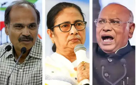 कांग्रेस ममता बनर्जी के साथ है, अधीर चौधरी को आपत्ति है बाहर चले जायें