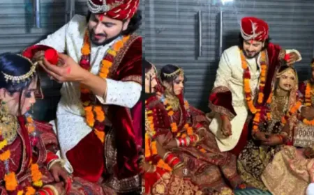 एक दूल्हे ने 5 दुल्हनों की भरी माँग, वीडियो Viral