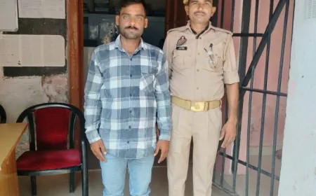 एटा पुलिस ने असलाह कारतूस सहित 25 हजार का इनामिया पकड़ा