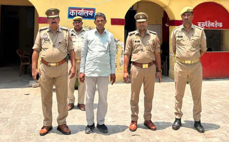 खंड विकास अधिकारी अवागढ़ के ऊपर जानलेवा हमला करने वाला 25000 रुपए इनामी आरोपी/शातिर सतेंद्र गिरफ्तार