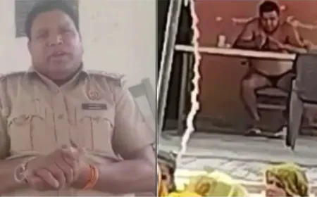 चौकी के सामने हो रही भागवत, दरोगा कपड़े उतार कर बैठ गया सामने