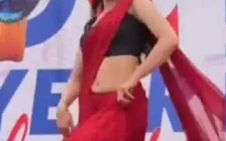 Red Saree Girl Dance Video:  लाल साड़ी में लड़की ने किया क़ातिलाना डांस,  देखने वालों के मुँह खुले रह गए