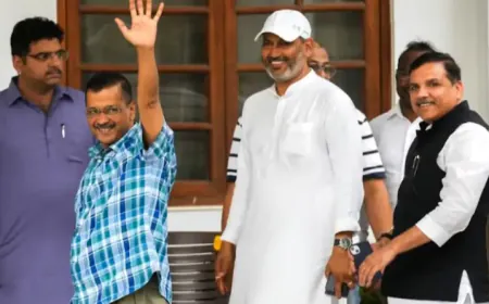 Kejriwal Reached Tihar Jail: केजरीवाल ने किया तिहाड़ जेल में सरेंडर, कहा पता नहीं कब निकलकर आऊँगा