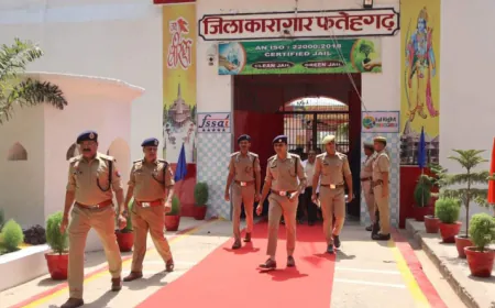 डीजी जेल नें सेन्ट्रल जेल का किया निरीक्षण