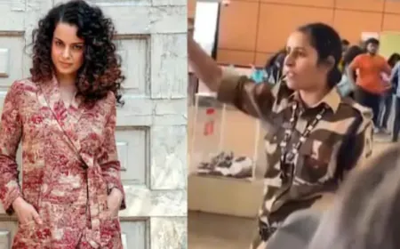 Kangana Ranaut Slapped: मंडी से बीजेपी सांसद और एक्ट्रेस कंगना रनौत को Cisf  महिला जवान ने एयरपोर्ट पर मारा थप्पड़,  और क्या कहा