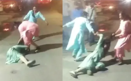 गर्लफ्रैंड से मिलने पर पति को रेस्टोरेंट के बाहर डाल डाल कर पीटा, लड़की के खींचे बाल