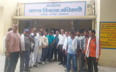 विकास खंड अमांपुर के प्रधानों ने मुख्यमंत्री के नाम दिया ज्ञापन,