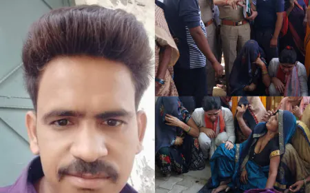 Kasganj :-बादामपुर ट्रैक्टर से कुचलकर युवक की हत्या, परिवार में मचा कोहराम।