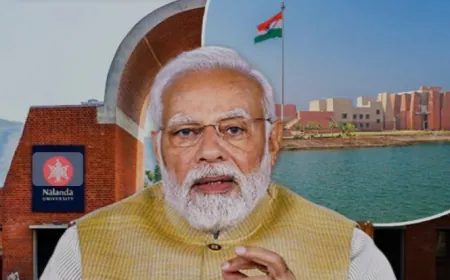 Nalanda University in Bihar: प्रधानमंत्री नरेंद्र मोदी ने नालंदा विश्वविद्यालय कैम्पस का उद्घघाटन किया
