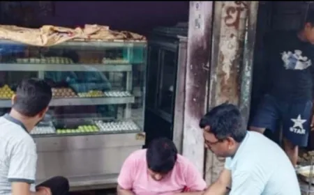 एफएसडीए द्वारा छापामार कार्यवाही कर जांच हेतु भरे नमूने