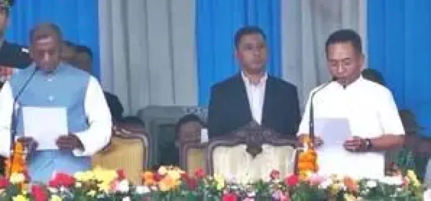 तमांग सिक्किम के दूसरी बार मुख्यमंत्री बने, 8 मंत्रियों के साथ ली शपथ