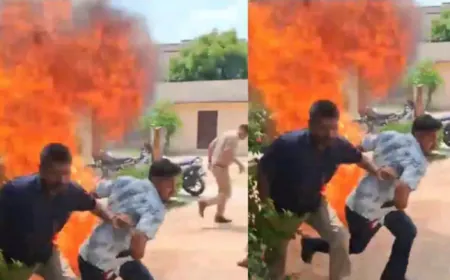 खैर कोतवाली में पेट्रोल डालकर बेटे ने माँ को जिंदा जलाया