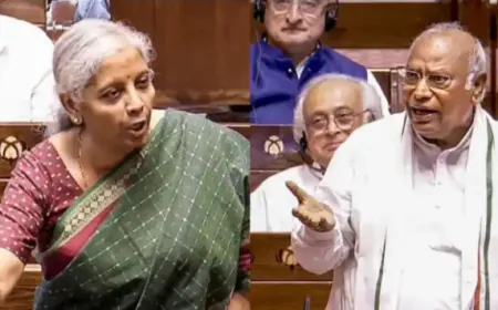 कुर्सी बचाने के लिए जारी किया गया बजट, कांग्रेस की प्रतिक्रिया पर राज्यसभा में हंगामा