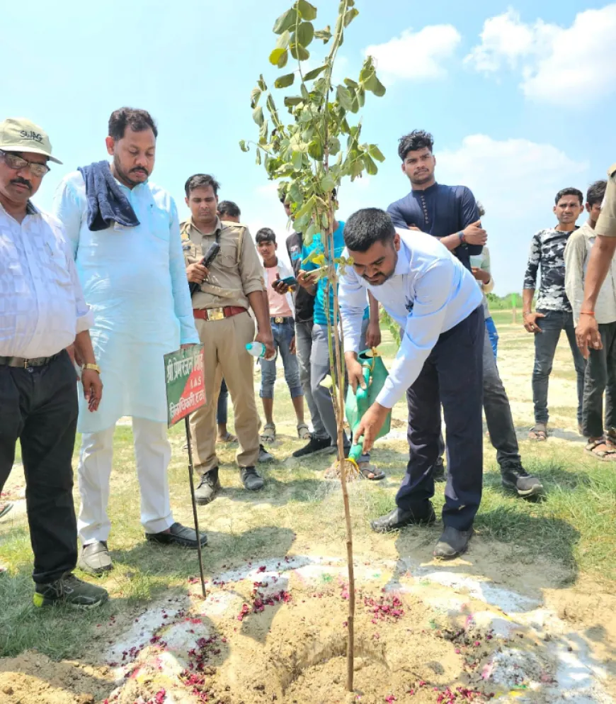 एक पेड़ मां के नाम“ की थीम पर सम्पूर्ण जनपदभर में वृक्षारोपण जन अभियान को उत्सब के रूप में मनाया गया