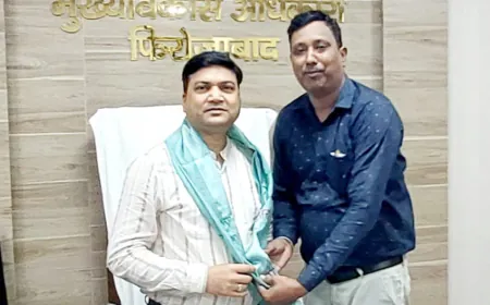 जिला समन्वयक अश्वनी जैन ने नवागत सीडीओ का किया अभिनंदन