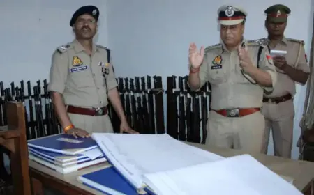 DIG के मुआयने  में थाने में चली गोली, 2 दरोगा घायल