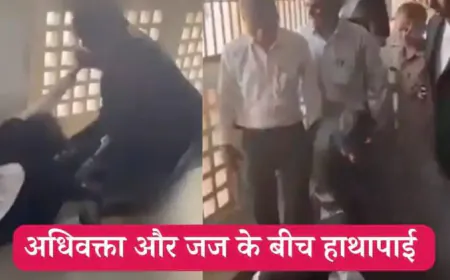 महिला वकील और महिला जज में केस सुनवाई के बाद चले लात-घुसे