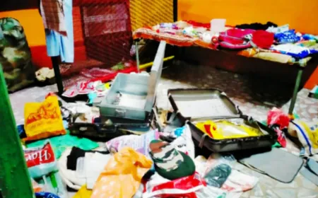 लुटेरों ने गन प्वाइंट पर पत्नी सहित गृह स्वामी को बंधक बना की लाखों की लूट