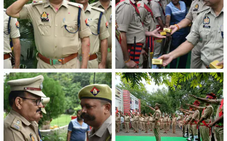 स्वतंत्रता दिवस, एसएसपी एटा ने ध्वजारोहण कर कर्मियों को दिलाई राष्ट्रीय एकता तथा अस्पृश्यता निवारण की शपथ