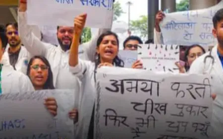 Kolkata Repe Murder Case, Doctor's Strike on 17 Aug:  कोलकाता में डाक्टर्स 24 घण्टे हड़ताल पर अस्पताल बन्द