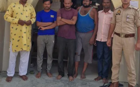 5 जुआरियों को 3530 रुपए व ताश पत्तों सहित किया गिरफ्तार