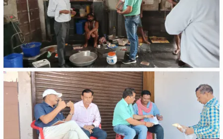 जिलाधिकारी के निर्देश में खाद्य विभाग ने जनपद में मिलावटखोरों के भरे नमूने