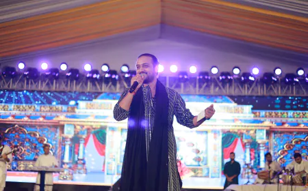 भव्य भजन संध्या का आयोजन हुआ