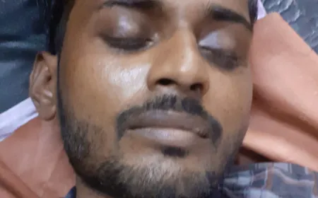 नांक छिनकना यूवक को पड़ा भारी 5 लोगों ने जमकर लाठी डंडो से  पीटा