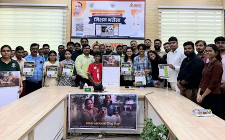 Lucknow News: अंतर्राष्ट्रीय डॉग दिवस पर #NoRelocation अभियान शुरू