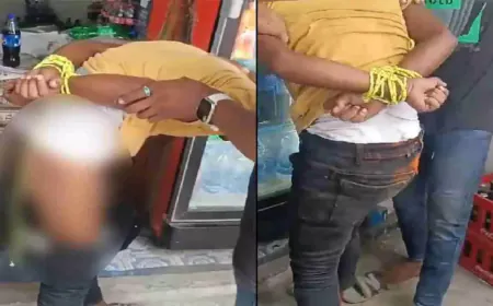 चोरी के इल्जाम में युवक के हाथ बांधकर प्राईवेट पार्ट में भरी मिर्च