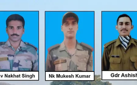 Indian Army: अरुणाचल प्रदेश में ट्रक खाई में गिरने से बड़ा हादसा, 3 जवान शहीद, 4 घायल