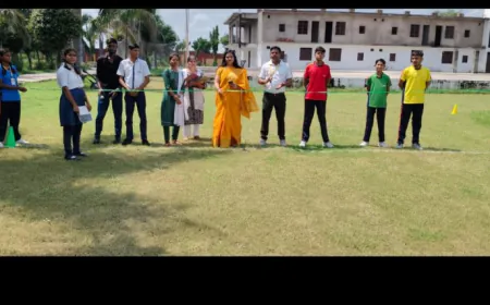 सेठ एम आर जयपुरिया स्कूल शिकोहाबाद में धूमधाम से मनाया गया खेल दिवस