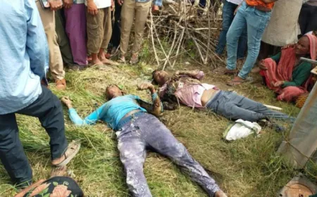 Etah News : हैडपम्प ठीक करते समय हाईटेशन लाइन से चिपक कर मिस्त्री सहित 2की मौत एक घायल