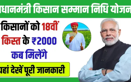 पीएम किसान योजना की 18वीं किस्त: क्या है तारीख और कैसे करें ई-केवाईसी?
