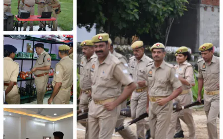 त्यौहारों के दृष्टिगत दंगा नियंत्रण हेतु SSP ने किया निरीक्षण