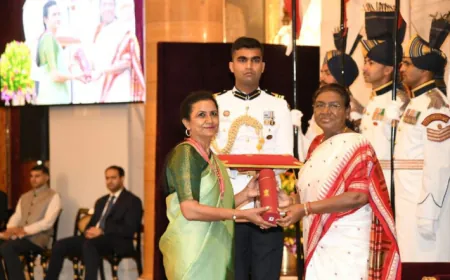 कायमगंज की बेटी ने किया नाम रौशन राष्ट्रपति ने किया सम्मानित, बधाई देने वालो की लगी रही भीड़