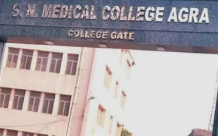 Agra Child Crime News  : एस एन एम सी  पहले मुकदमा फिर मोबाइल पर   डिस्चार्ज अब ओ पी डी में दिखाओ